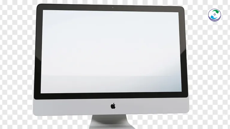 A person updating their macOS with a progress bar visible on the screen.