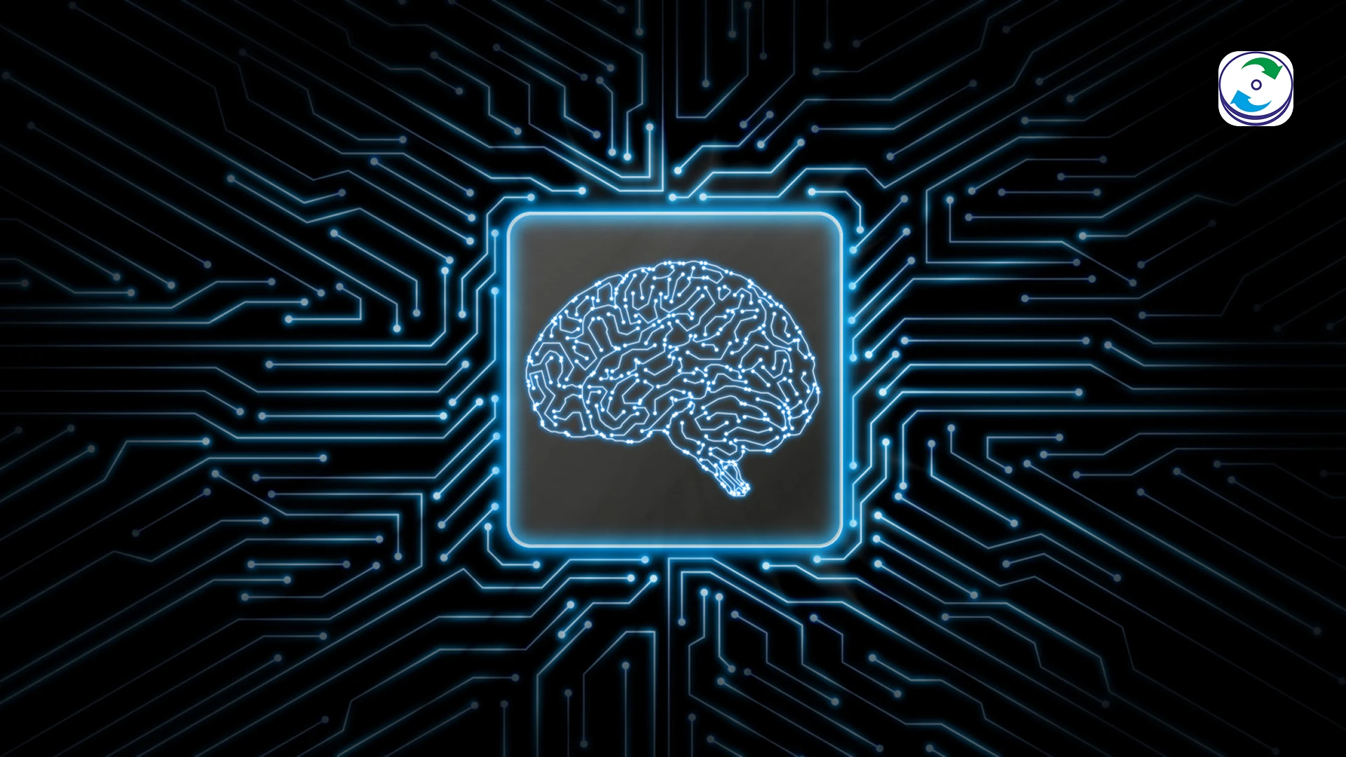 A visual of a human brain glowing with neural activity, connected by glowing digital lines to a small, intricate chip, with a broken connection point symbolizing BCI failure and data loss.